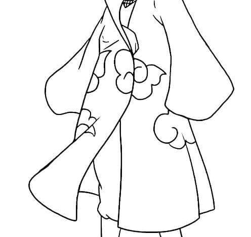 Itachi Drawing Coloring Page