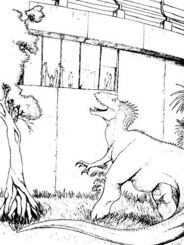 Jurassic World Drawings Coloring Page