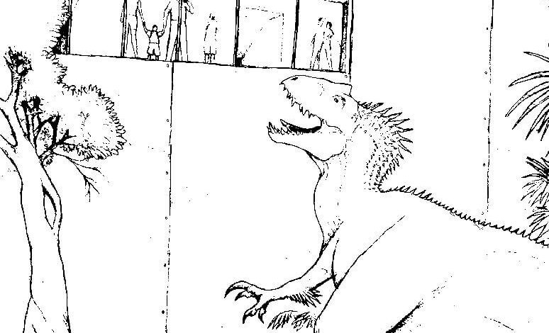 Jurassic World Drawings Coloring Page
