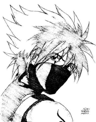 Kakashi Coloring Page
