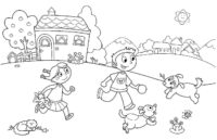 Kids Pictures To Colour Coloring Page