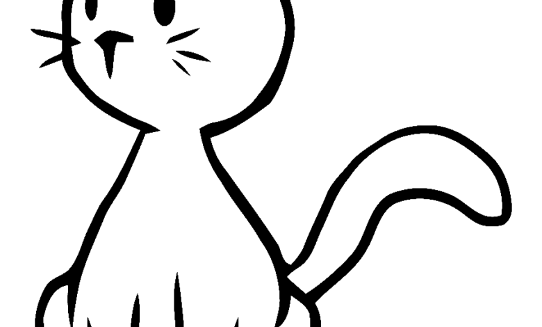Kitty Cat Coloring Page