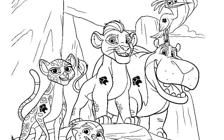 Lion Guard Coloring Page
