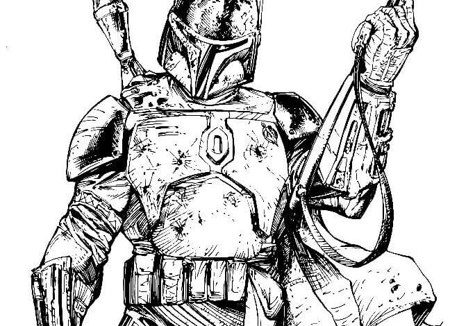 Mandalorian Coloring Pages for Boys