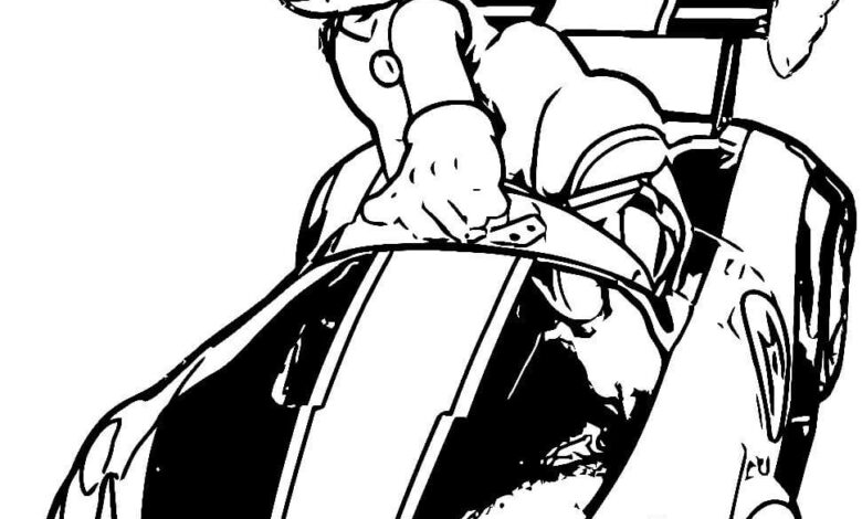 Mario Kart Coloring Page