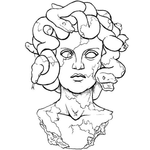 Medusa Inspirational Coloring Page