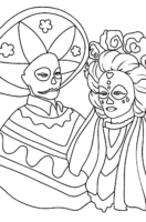 Mexican Carnival Coloring Page