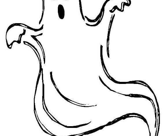 Minimal Ghost Coloring Page