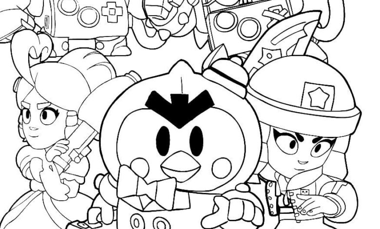 New Brawl Stars Coloring Page