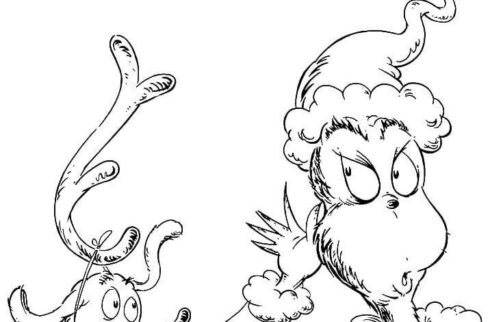 New Grinch Christmas Coloring Page