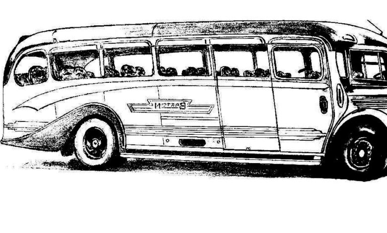 Old Bus Coloring Page for Boys