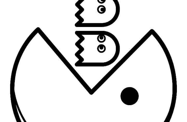 Pac Man Coloring Page