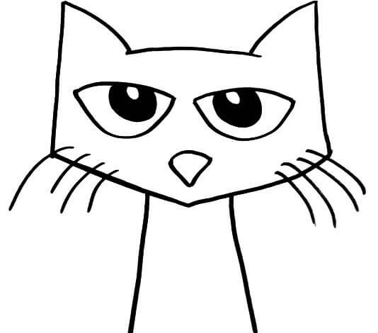 Pete The Cat Coloring Page for Kids