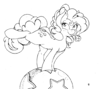 Pinkie Pie Coloring Page