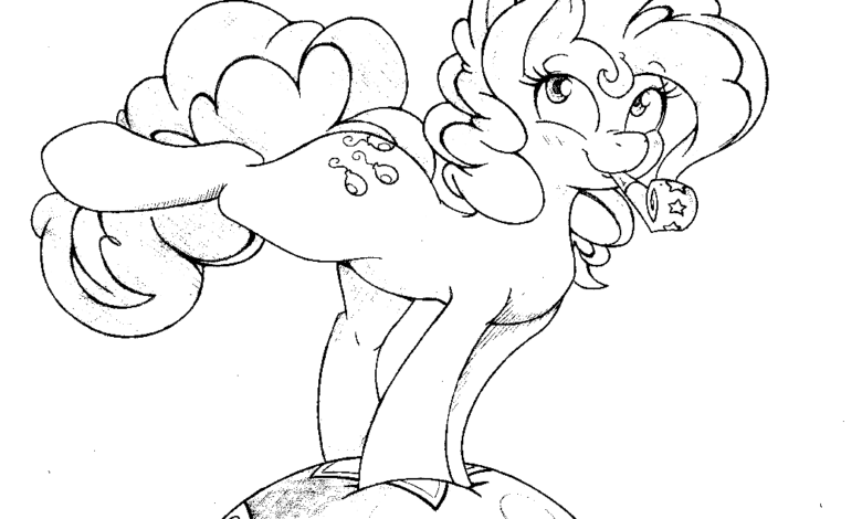 Pinkie Pie Coloring Page