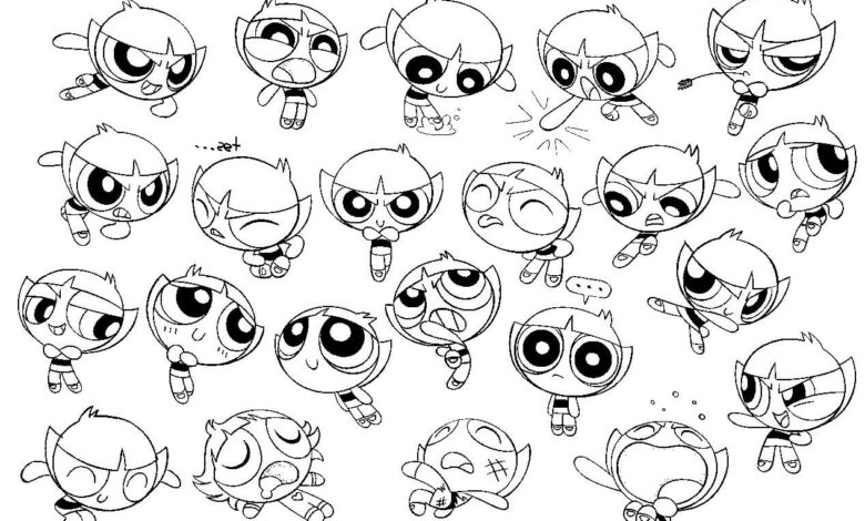 Powerpuff Girls Buttercup Coloring Page