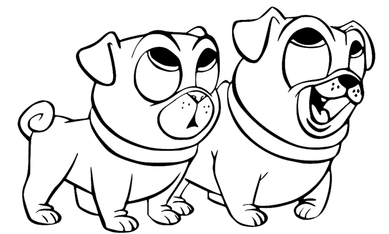 Puppy Colouring Page for Kids