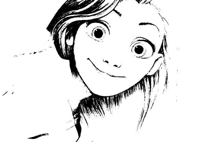 Rapunzel Tangled Coloring Page