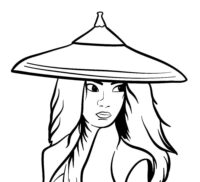 Raya Coloring Page