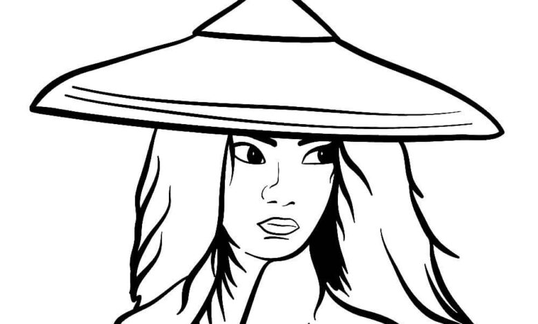 Raya Coloring Page