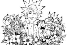 Rick And Morty Coloring Page