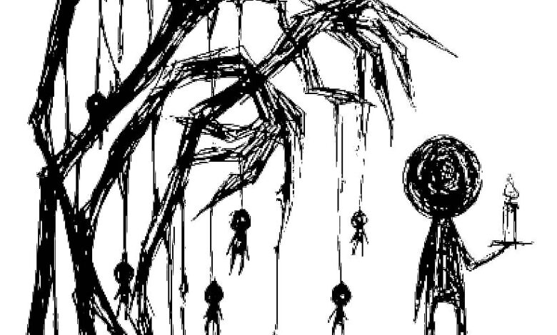 Scary Coloring Page