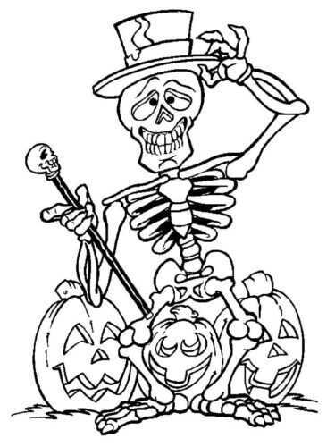 Scary Halloween Coloring Page