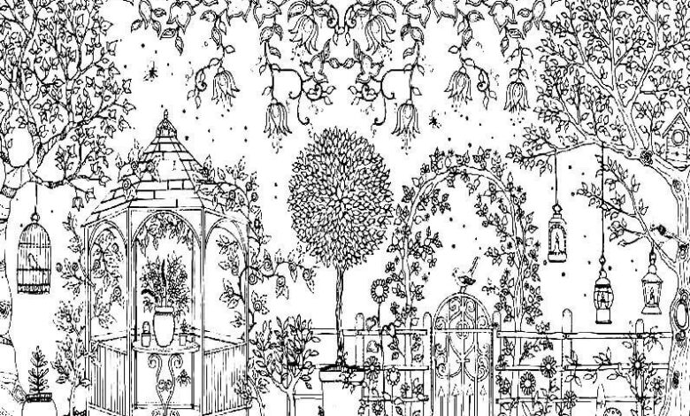 Secret Garden Coloring Page