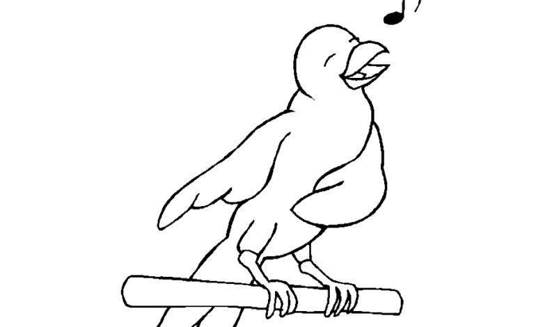 Sing Coloring Page