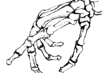 Skeleton Hand Coloring Page