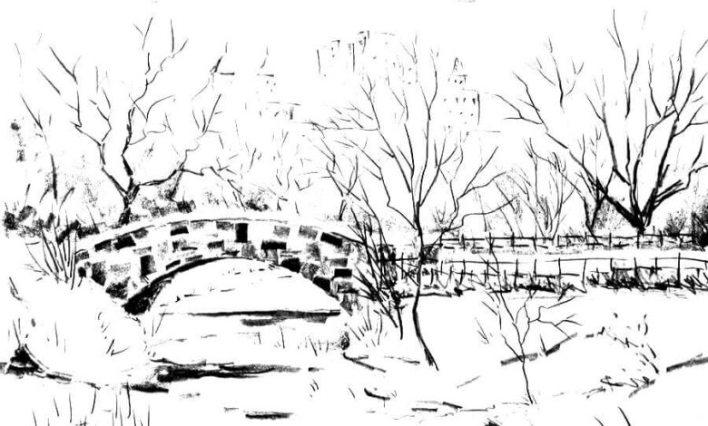 Snow Coloring Page