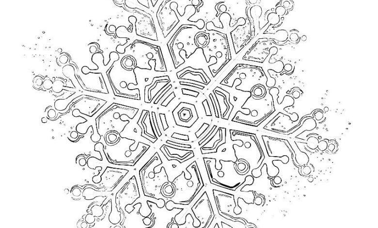 Snowflake Coloring Page