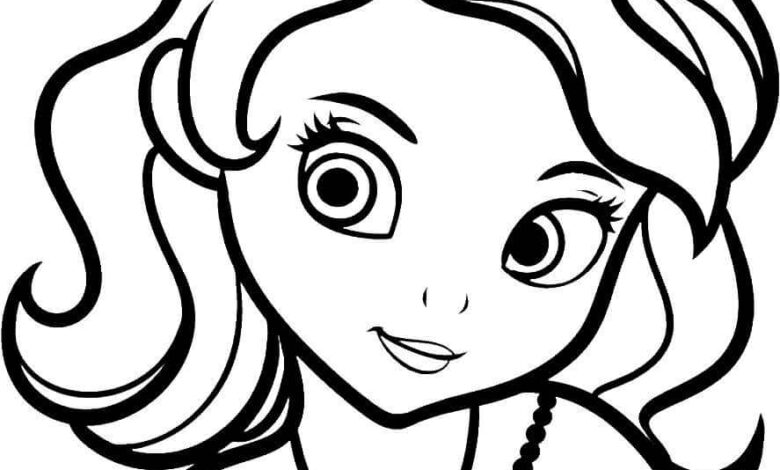Sofia The First Coloring Page