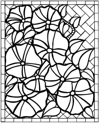 Stained Glass Coloring Page