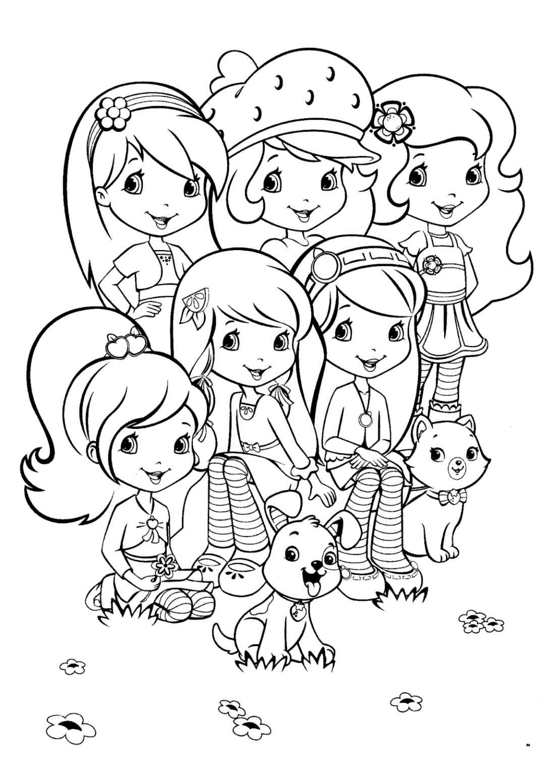 Strawberry Shortcake Coloring Page » Turkau