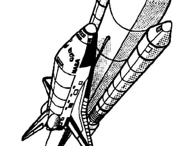 Super Rockets Coloring Page