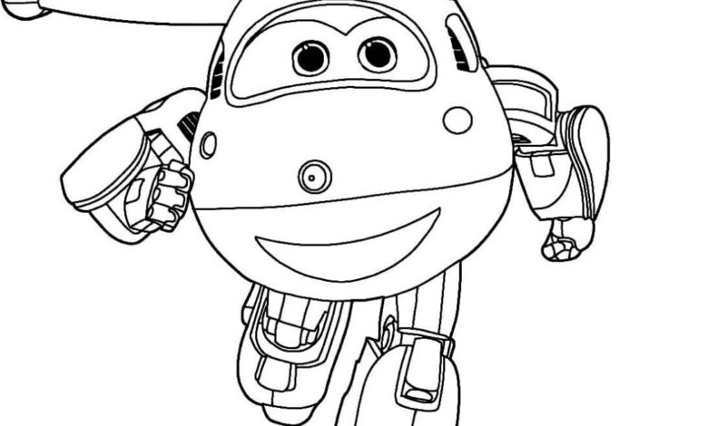 Super Wings Coloring Page