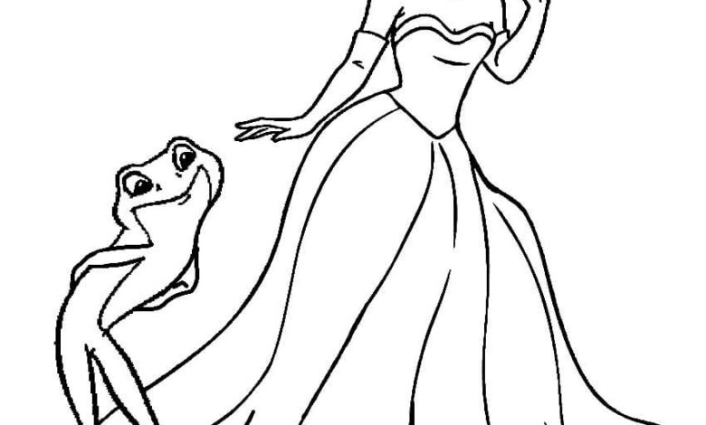 Tiana Coloring Pages