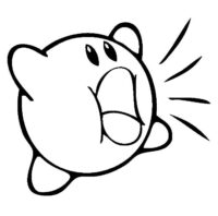 Tiny Kirby Coloring Page Tiny Kirby Coloring Page