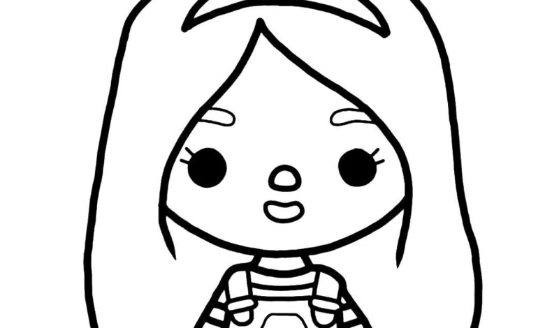 Toca Boca Coloring Page for Kids