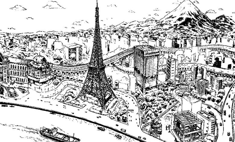 Tokyo City Coloring Page