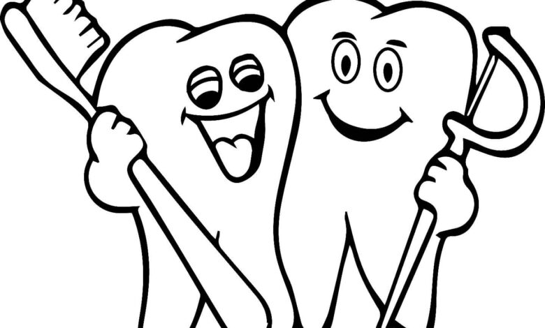 Tooth Coloring Pages