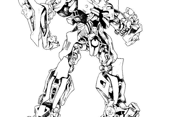 Transformers Coloring Page for Adults