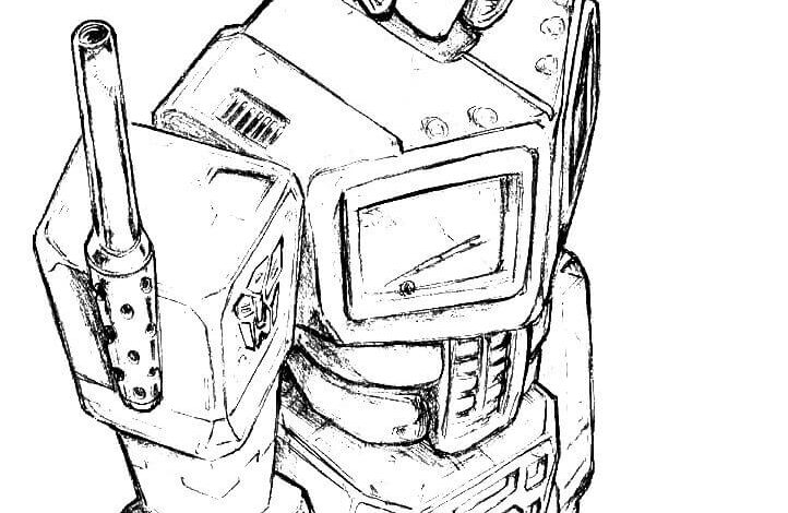 Transformers Optimus Prime Coloring Page