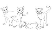 Warrior Cat Coloring Page