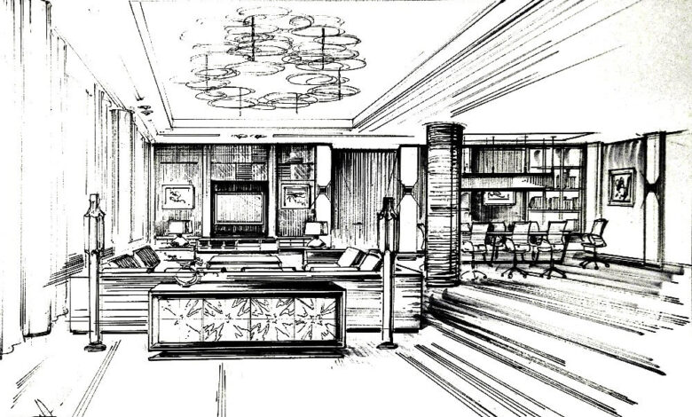 Wide Inside of House Coloring Page