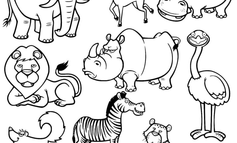 Wild Animal Coloring Pages