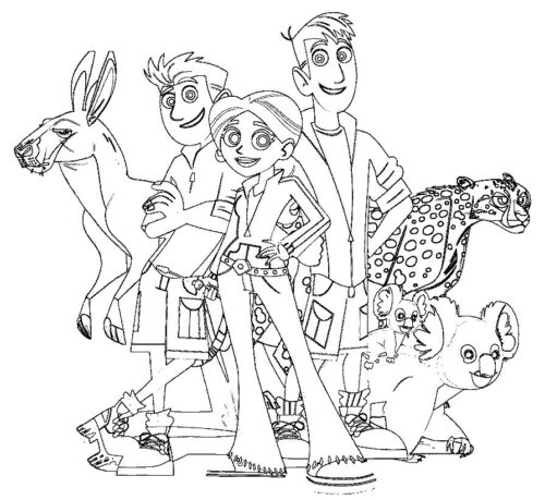 Wild Kratts Coloring Page