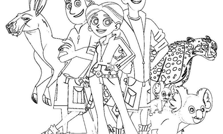 Wild Kratts Coloring Page