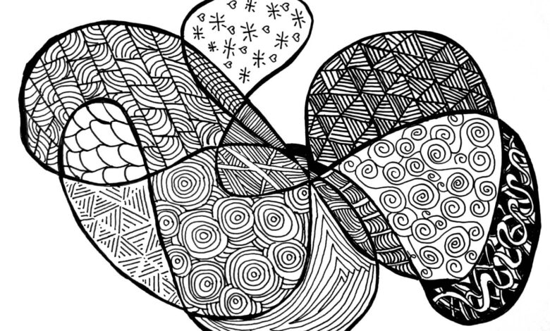 Zentangles Coloring Page